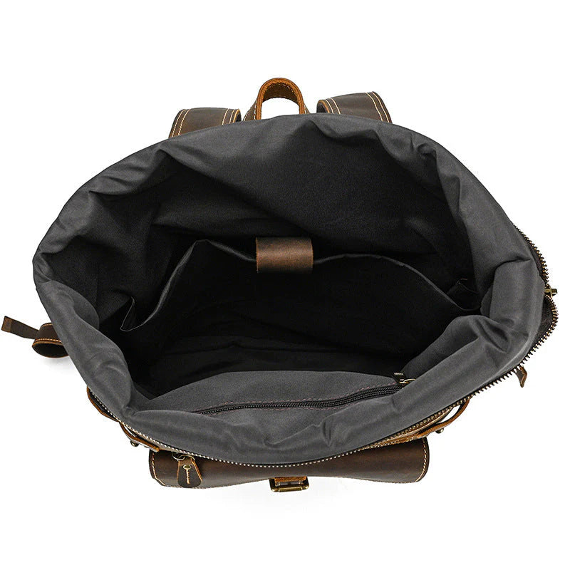 FEROZWALA BAG Retro Travel And Everyday Backpack Unisex- Vintage Brown