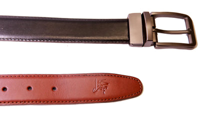 Bundle Of 4 Reversible Leather Belts