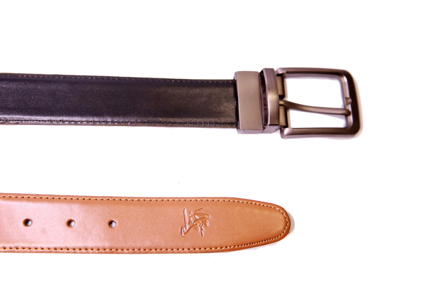 Bundle Of 4 Reversible Leather Belts