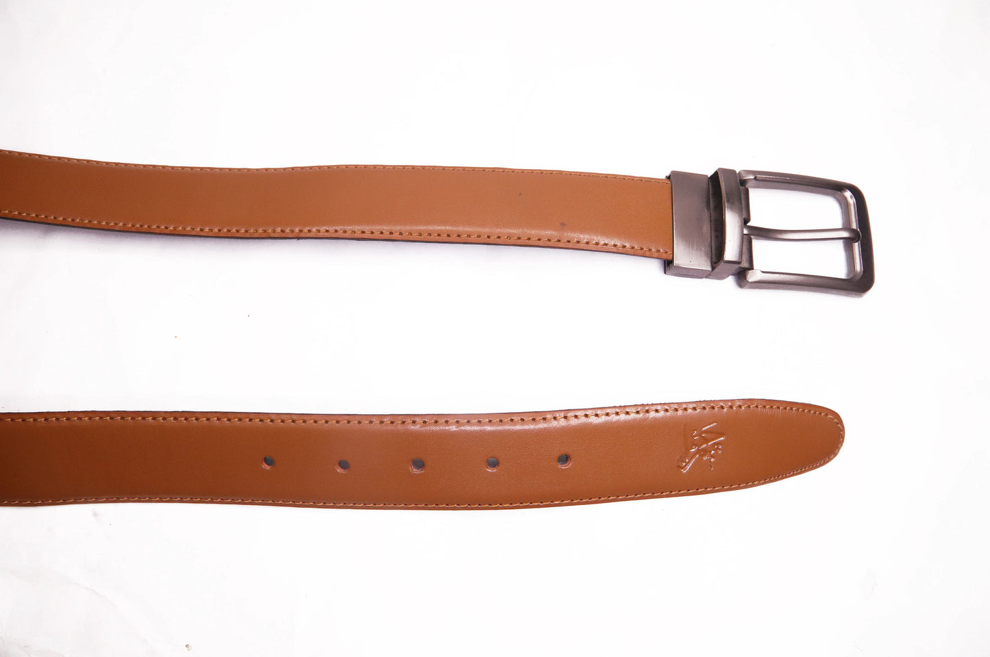 KARACHI BELT Reversible 2 in 1 Leather Belt Double Sided Black And Tan Brown Formal Leather Belt.