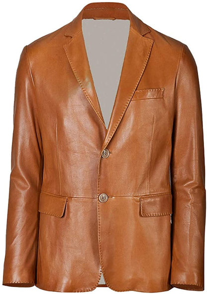 NAWABSHAH JACKET Genuine Leather Formal Leather Blazer For Men