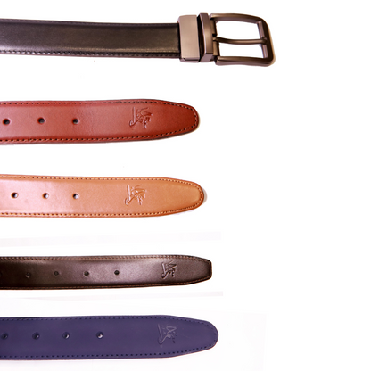 Bundle Of 4 Reversible Leather Belts