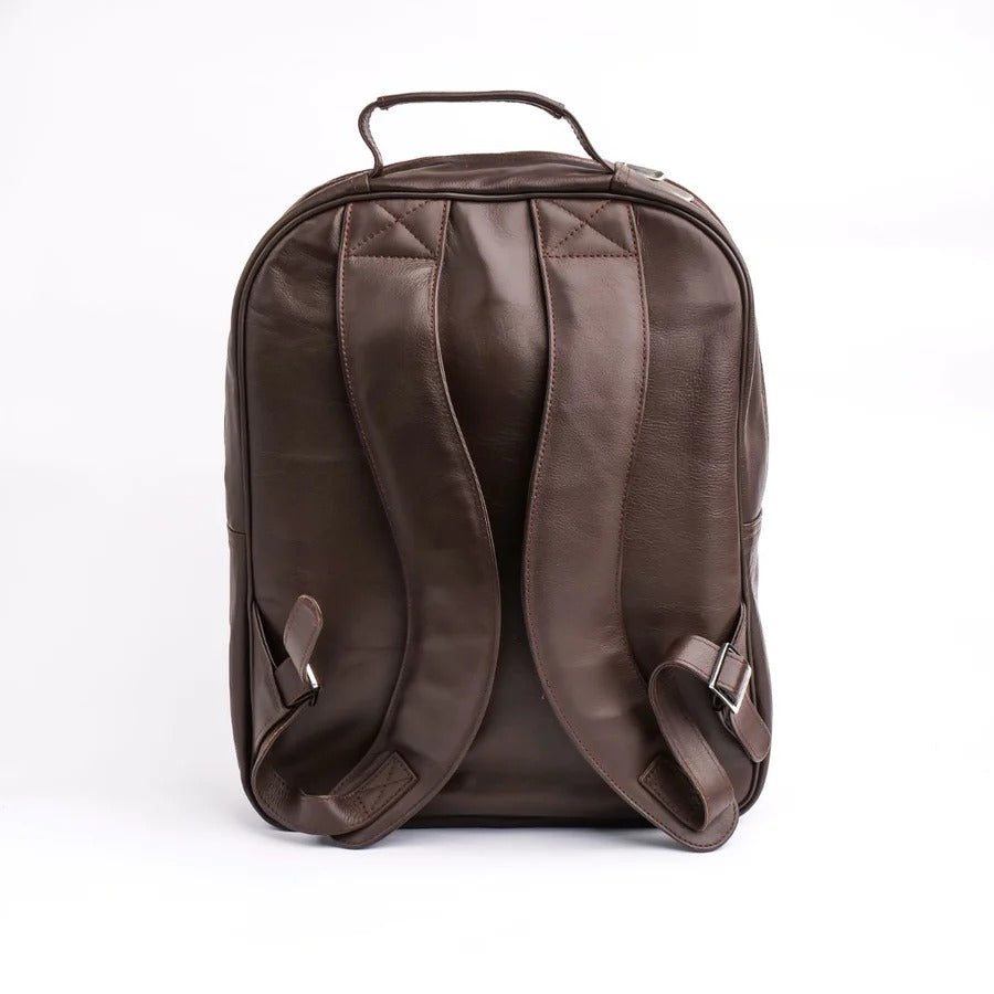 ISLAMABAD BACKPACK Voyager's Spacious Backpack Leather Lifetime Backpack Brown