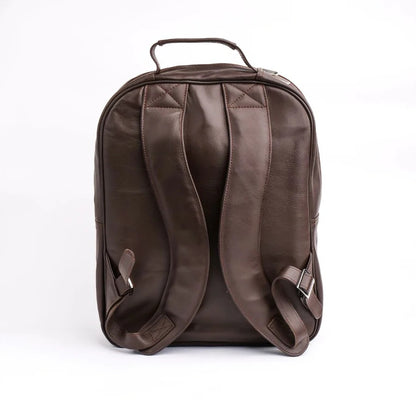 ISLAMABAD BACKPACK Voyager's Spacious Backpack Leather Lifetime Backpack Brown