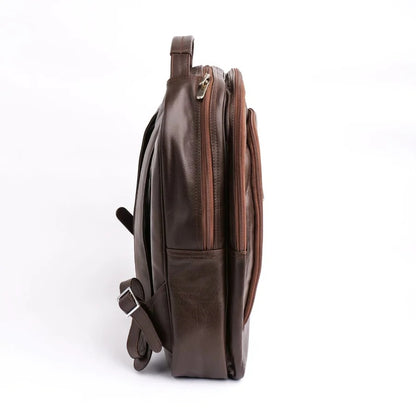 ISLAMABAD BACKPACK Voyager's Spacious Backpack Leather Lifetime Backpack Brown