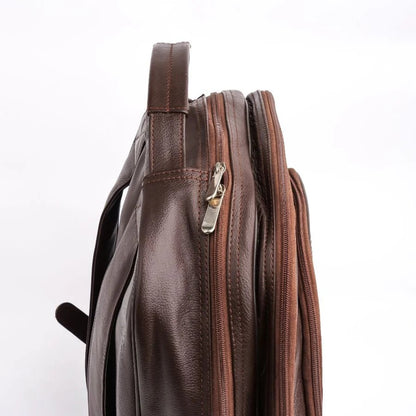 ISLAMABAD BACKPACK Voyager's Spacious Backpack Leather Lifetime Backpack Brown