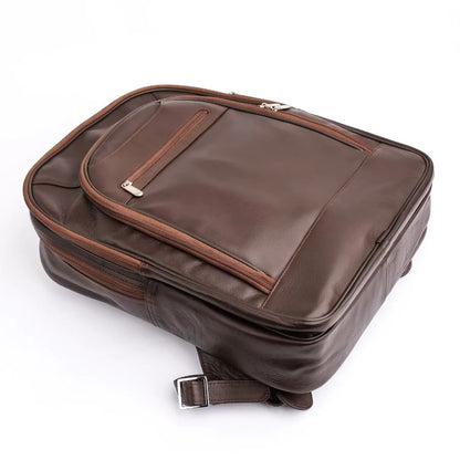 ISLAMABAD BACKPACK Voyager's Spacious Backpack Leather Lifetime Backpack Brown