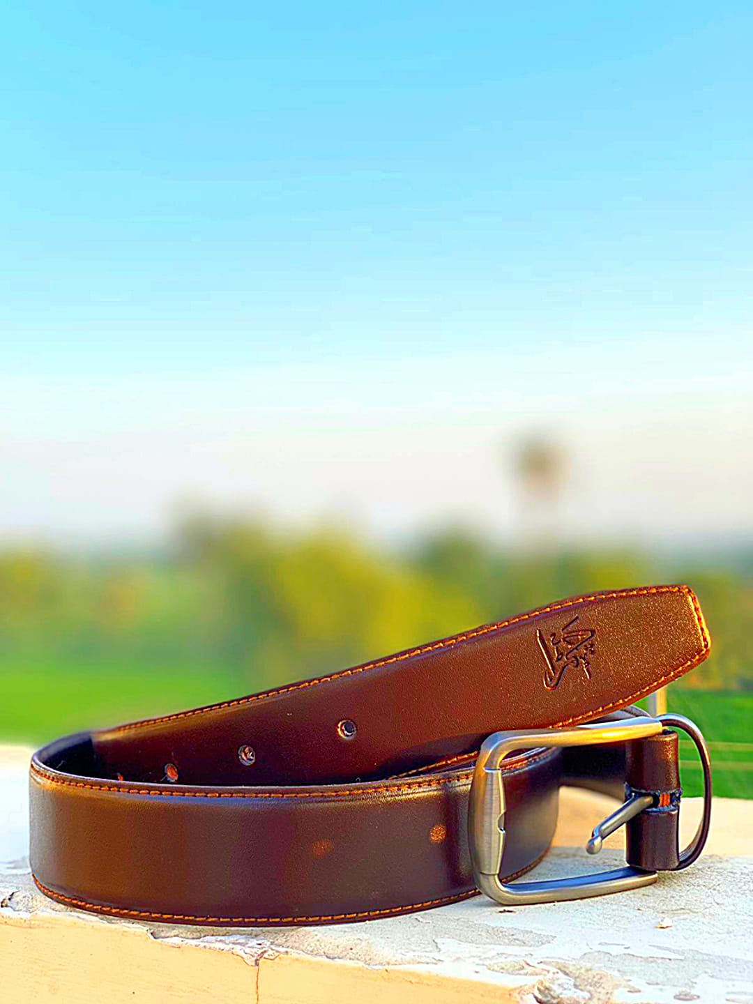 PESHAWAR BELT Decent And Formal Leather Belt Brown