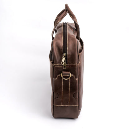 PATTOKI BAG, Leather Laptop Bag Crafted From Vintage Cow Leather