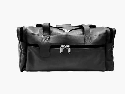 TEXAS BAG Genuine Leather Black Duffle Bag Iconic Travel Bag For Just Modern Adventurers