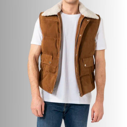 SAID REHMAN LEATHER WEST Genuine Leather Biker Style West For Men