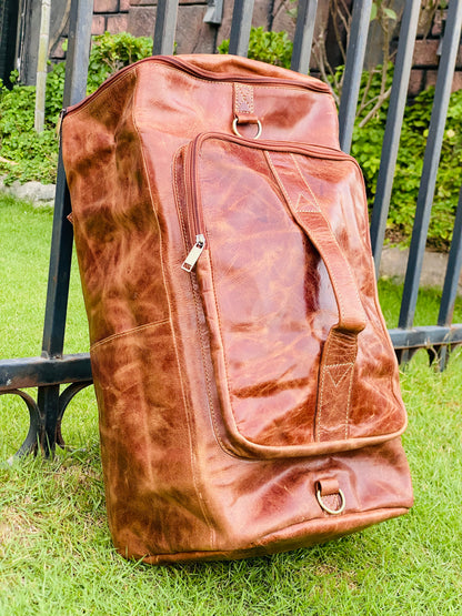 CHINIOT CONVERTIBLE BACKPACK, LEATHER 2 in 1 Duffle Bag.
