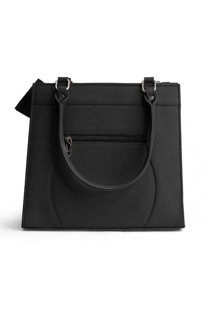 SUKKUR HANDBAG Ladies Leather Black Handbag Blushing Beauty Black Handbag for the Modern Woman