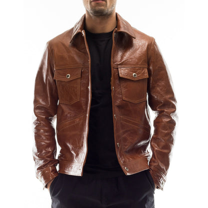 KALAR KOT JACKET Genuine Leather Motorcycle Style Jacket For Men