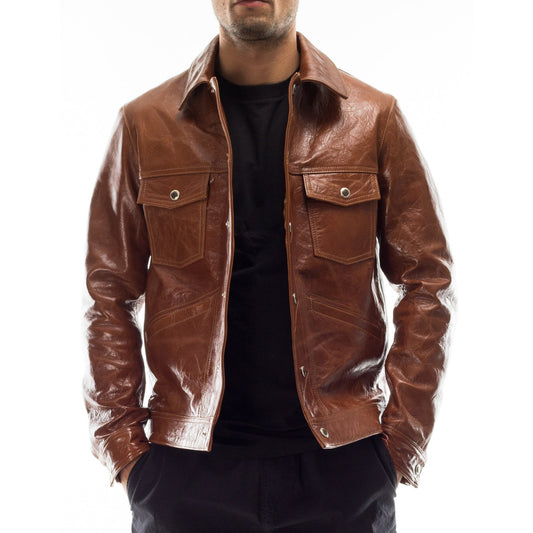 KALAR KOT JACKET Genuine Leather Motorcycle Style Jacket For Men