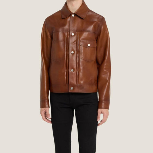 SADA KAMBO JACKET Genuine Leather Shirt Style Jacket For Men