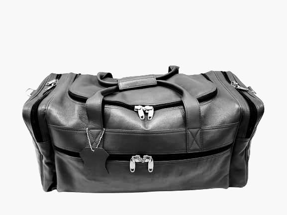 TEXAS BAG Genuine Leather Black Duffle Bag Iconic Travel Bag For Just Modern Adventurers