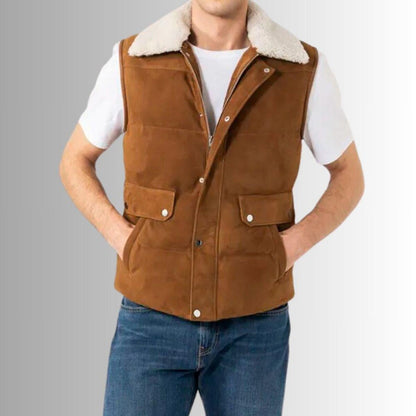 SAID REHMAN LEATHER WEST Genuine Leather Biker Style West For Men