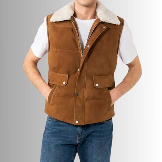 SAID REHMAN LEATHER WEST Genuine Leather Biker Style West For Men