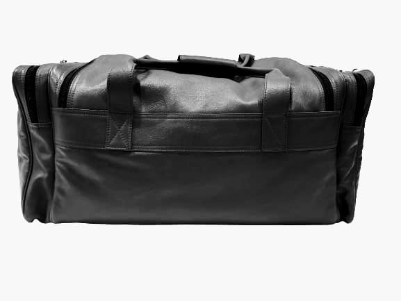 TEXAS BAG Genuine Leather Black Duffle Bag Iconic Travel Bag For Just Modern Adventurers