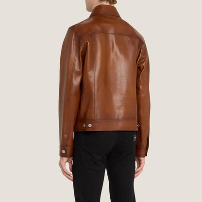 SADA KAMBO JACKET Genuine Leather Shirt Style Jacket For Men