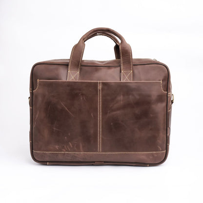 PATTOKI BAG, Leather Laptop Bag Crafted From Vintage Cow Leather
