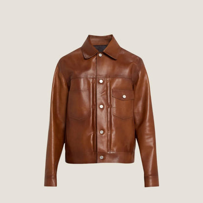 SADA KAMBO JACKET Genuine Leather Shirt Style Jacket For Men