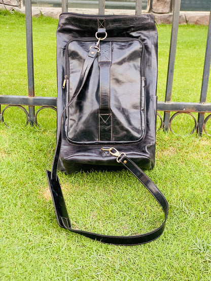 CHINIOT CONVERTIBLE BACKPACK, LEATHER 2 in 1 Duffle Bag.