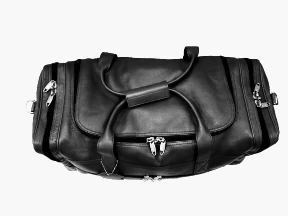 TEXAS BAG Genuine Leather Black Duffle Bag Iconic Travel Bag For Just Modern Adventurers